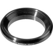 Reverse Adapter for Mounting Lenses with 55mm Filter Threads Backwards on Konica Bodies