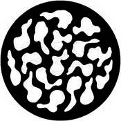 Standard Steel Gobo #7721   Breakup (Small)   Size A 100mm