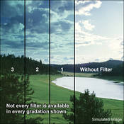 3 x 4  1 Tropic Blue Soft Edge Graduated Filter (Vertical Orientation)