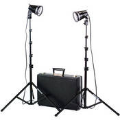 K102 Kit 2 Light 1200 Watt Quartz Portable Attache Kit