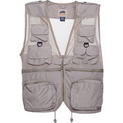 Combat Photo Vest, Large (Khaki)