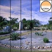 5 x 6  1 8 Coral Soft Edge Graduated Filter (Vertical Orientation)