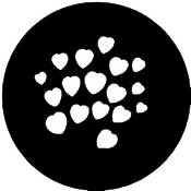 Standard Steel Gobo #7093   Hearts