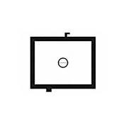 Intenscreen Focusing Screen for Bronica ETR Series Cameras   Matte with Horizontal Split Image