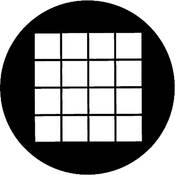 Standard Steel Gobo #78042E Large Square (E = Size 37.5mm)