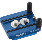 QPL AT1 Arca Type Quick Release Plate for Q=Base System, 2  Long   with 1 4 20  & 3 8  Screw, Video Pin and Adjustable Anti Twist Pins