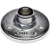 A12 Mounting Flange for Gooseneck and Shaft Microphone Mounts (Matte Silver)