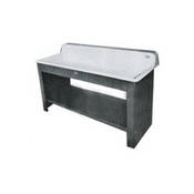 Fiberglass Photo Processing Sink Kit 10  Deep with Backsplash(30x48 )