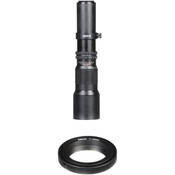 SLY5008 500mm f 8 Preset Lens With T Mount Adapter For Nikon AI