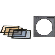 Fine Color Temperature (Fine CT) Polyester Filter Set (81A, 81D, 82A & 82C) with Gel Snap Holder