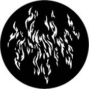 Standard Steel Gobo #7775   Fire Waves   Size E 37.5mm