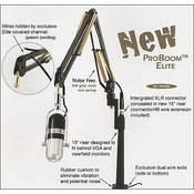 ProBoom Elite Microphone Arm System (Black & Gold)