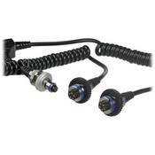 Dual 5 Pin Sync Cord for Two YS Series Strobes with Nikonos Bulkhead