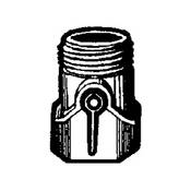 Independent Water Source Shut Off 3 4  GHT to 3 4  GHT Single (Chrome)