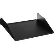U2 Double Space Rack Shelf   Black Powder Coat