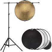 32  5 in 1 Reflector with Lightstand and Holder Kit