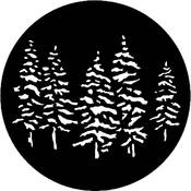 Standard Steel Gobo #7551   Pines   Size E 37.5mm