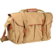 555 Shoulder Bag (Khaki with Tan Leather Trim and Brass Fittings)