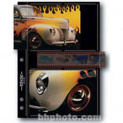 Premium Series M Archival Storage Page for Prints   4x6    Holds 4 Prints & Strip of 4 Negatives, Black Background   25 Pack