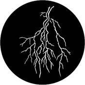 Standard Steel Gobo #7630   Lightning 5   Size M 66mm