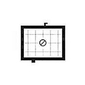 Intenscreen Focusing Screen for Bronica ETR Series Cameras   Grid Lines and Diagonal Split Image
