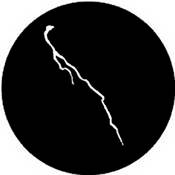 Standard Steel Gobo #7178   Lightning 1