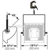 Yoke   Single Cell, with Iron Pipe Clamp for Altman Focusing Cyc