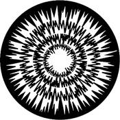 Standard Steel Gobo #7616   Jagged Circles   Size E 37.5mm