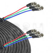 3 BNC Male to 3 BNC Male Component Cable   10 ft