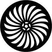 Standard Steel Gobo #7427   Pin Wheel   Size B 86mm