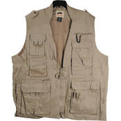 Safari Photo Vest (Large, Khaki)