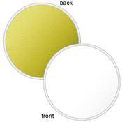 LiteDisc Circular Reflector, White Opaque Gold, 42   (107cm)