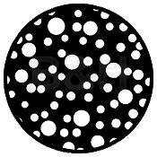 Standard Steel Gobo #9653   Bubbles (Medium)