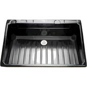 The Sink II ABS Plastic 6 Foot   Black 6  Deep (Holds 3 16x20  Trays)(72x33x13 )