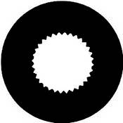 Standard Steel Gobo #7256   Vingette Aperture 2