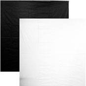 White Black Fabric 54  Wide   Sold by The Yard