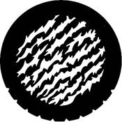 Standard Steel Gobo #7745   Munn Slash   Size E 37.5mm