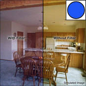 3 x 3  Decamired Blue 6 Cooling  Glass Filter