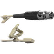 WL93 6T Omnidirectional Lavalier Condenser Microphone for Wireless Systems, with 6  Cable, Tan