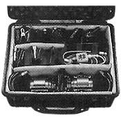 Minipar HMI Par 2 Light Kit   consists of: 2 Minipar 24W Heads, 2 Power Supplies, Barndoors, Scrims, Assorted Cables, Gel Frame, Gels, HMI Bulbs, Case   24 Total Watts (12V DC)