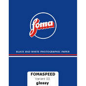 Fomaspeed Variant III Medium Weight, Variable Contrast Resin Coated Black & White Paper Glossy 16x20    25 Sheets