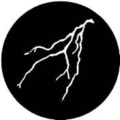 Standard Steel Gobo #7177   Lightning