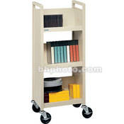 Mobile Utility Truck (17 x 13 x 42 ) with 3 Slanted Shelves   Putty