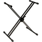 QL 646 Single Tier Double Brace Keyboard Stand with  The Original  Locking Disc