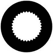 Standard Steel Gobo #7257   Vingette Aperture 3