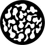 Standard Steel Gobo #7721   Breakup (Small)   Size B 86mm