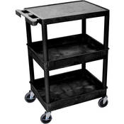 18x24  HD Utility Cart 3 Shelf (Black)