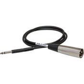 Stereo 1 4  Male to 3 Pin XLR Male Interconnect Cable   15