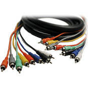 CRA803 Eight Channel Male RCA to Male RCA Snake Cable   9.9  (3 m)