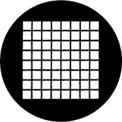 Standard Steel Gobo #78041A Small Squares (A = Size 100mm)